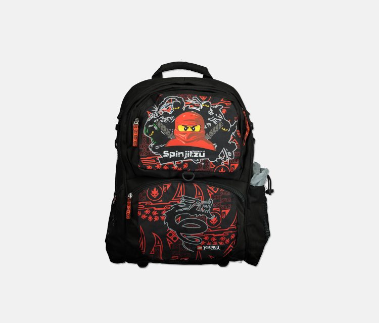 Boys Team Ninja Freshmen School 2 Pcs Backpack Set Black