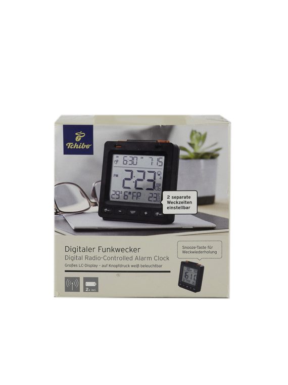 Digital Radio Alarm Clock Black