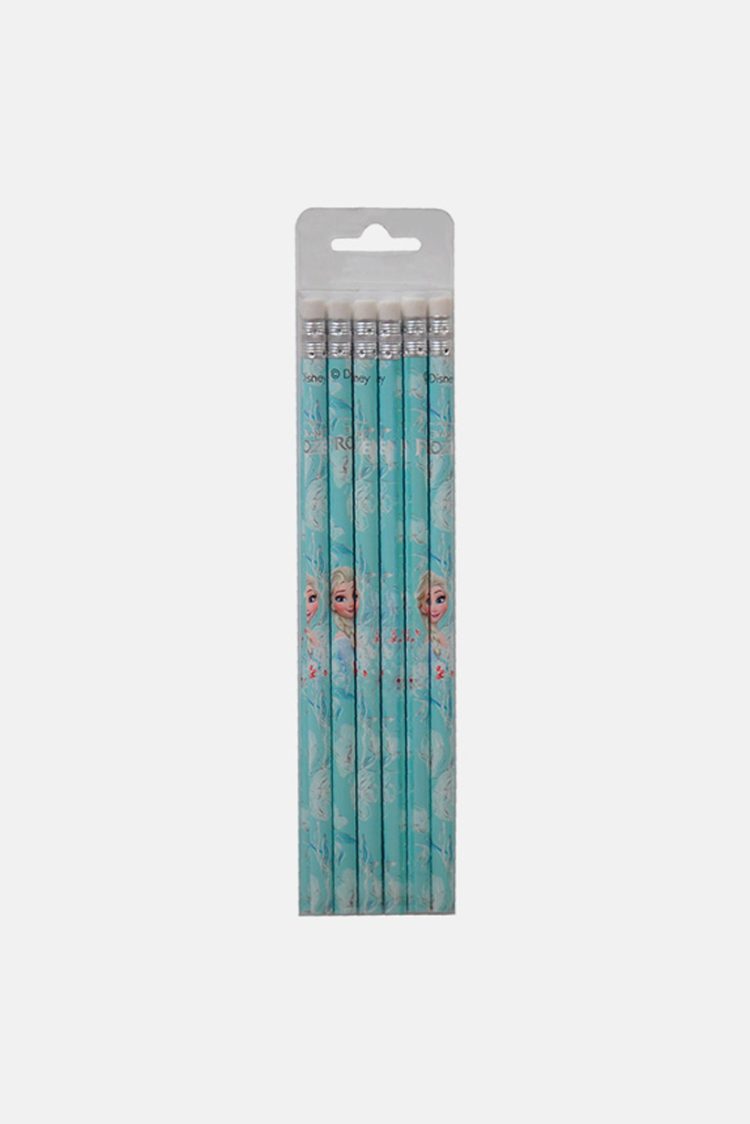 Disney Frozen 12 Pcs Wooden Pencils 19 cm L x 1 W cm Turquoise