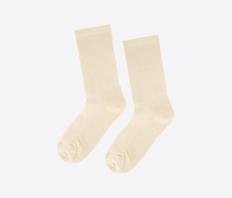 Girls Printed Socks Peach/White