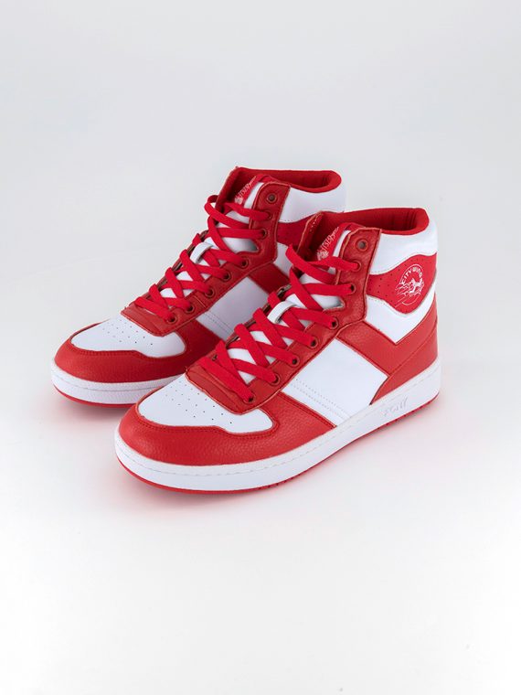 Mens City Wings High Basketball Shoes Red/White