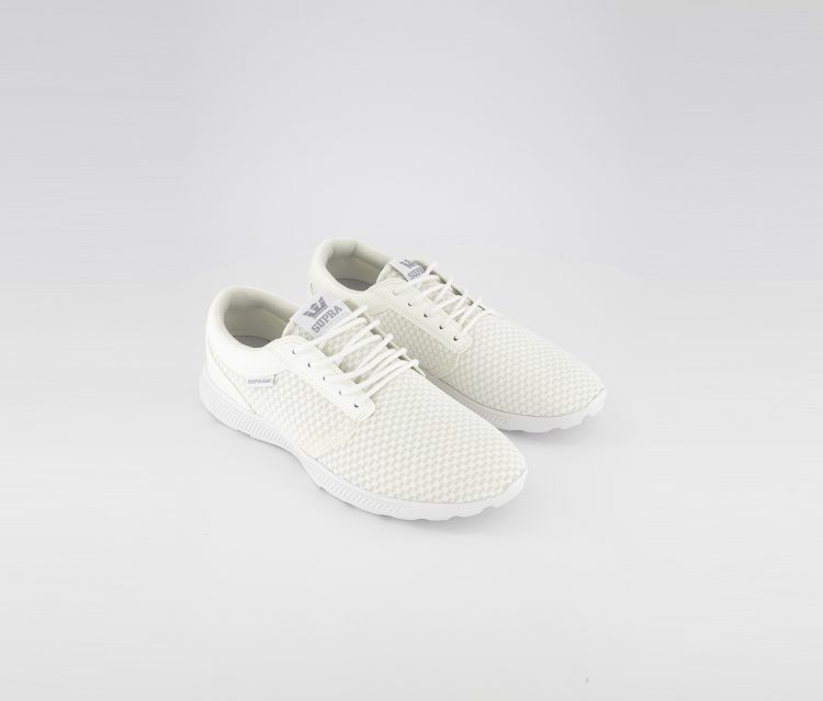 Mens Hammer Lace Up Running Shoes White