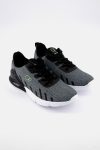 Mens ISAIAS Lace Up Running Shoes Gray//Black/Green