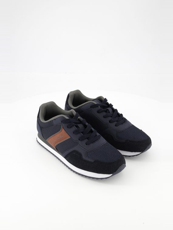 Mens Running Shoes Navy/Red