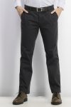 Mens Signature Lux Cotton Straight Fit Stretch Pants Heather Grey