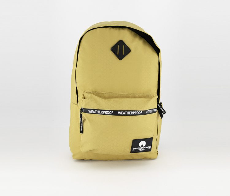 Mens Weatherproof Terraine Backpack 43 H x 32 L x 13 W cm Yellow