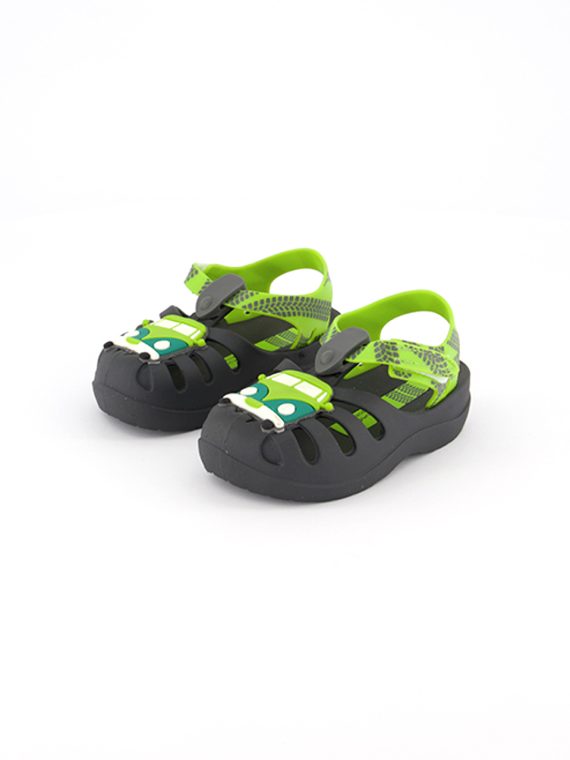Toddlers Boys Summer IV Slip On Sandals Green/Dark Grey