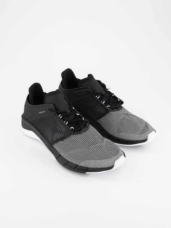 Womens Fast Flexweave Running Shoes Black/White/Grey