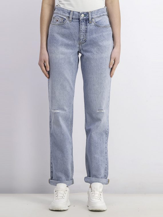 Womens Five Pocket Classic Slim Fit Jeans Wash Blue