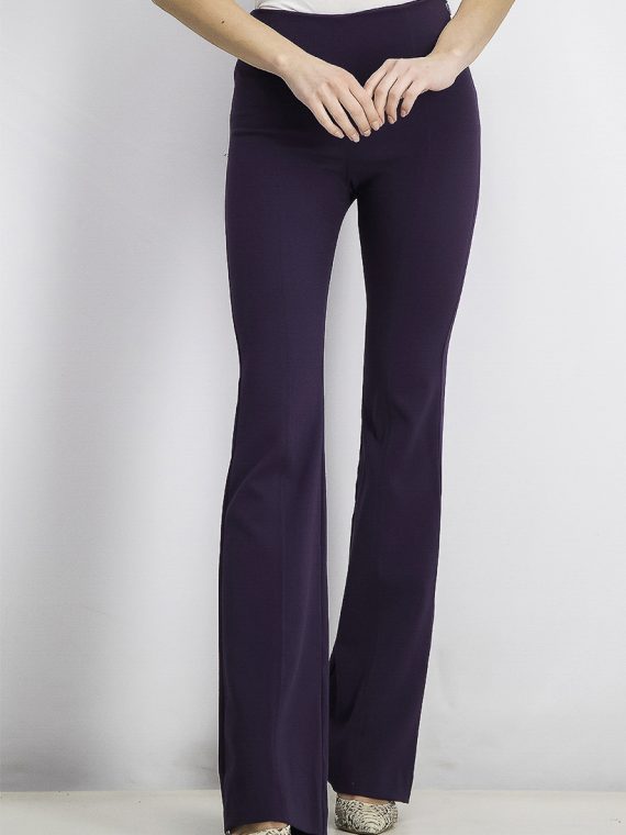 Womens Flared Trousers Purple