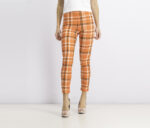 Womens High Waist Pants Orange Combo