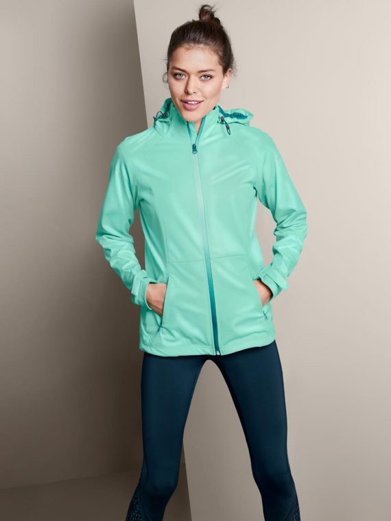 Womens Lightweight Soft Shell Jacket Turquoise