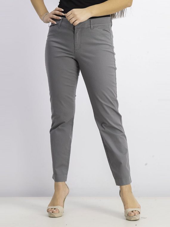 Womens Pixie Ankle Length Pants Grey