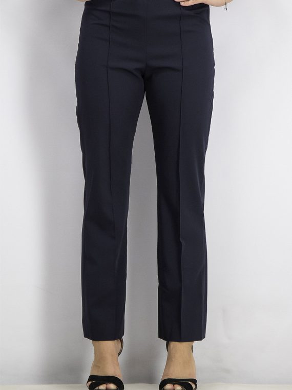 Womens Straight Suit Trousers Navy