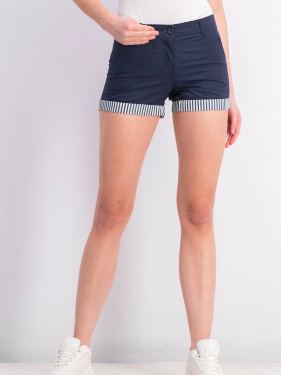 Womens Stripe Shorts Navy