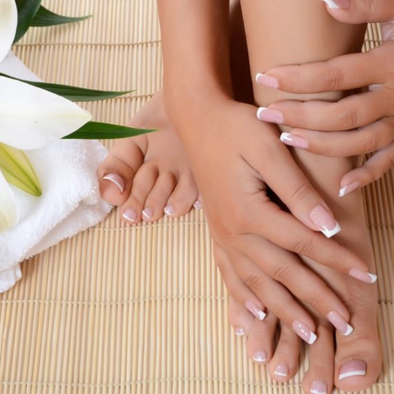 Classic Or Gelish Mani-Pedi, Classic Mani-Pedi With Threading And More NAILS Shop Online at Special Price from Saudi Mega Deals