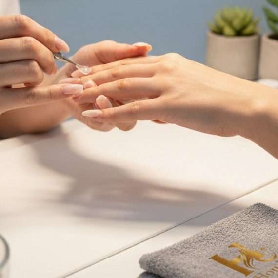 Hard Gel Or Acrylic Extensions With Gelish, Nail Art, Pedi Or Blow-Dry NAILS Shop Online at Special Price from Saudi Mega Deals