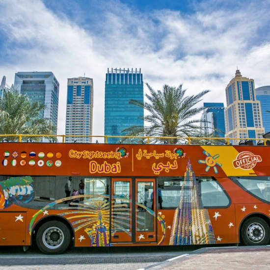 Hop-on Hop-off Bus Dubai: 24 or 48-Hour Pass at Dubai Mall, Dubai, United Arab Emirates City Tours Shop Online at Special Price from Saudi Mega Deals