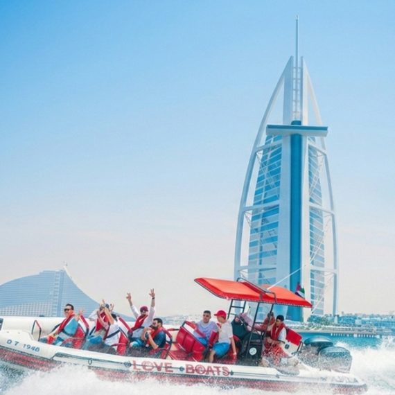 60-minute Love Boat/Speed Boat Cruise: Iconic Dubai Landmarks Cosmetics Shop Online at Special Price from Saudi Mega Deals