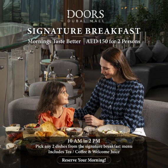 Dining experience at Doors Dubai Mall – Brunches Activities & Sightseeing Shop Online at Special Price from Saudi Mega Deals