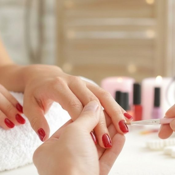 Mani & Pedi Services Or Acrylic Nail Extensions With Gel Options NAILS Shop Online at Special Price from Saudi Mega Deals