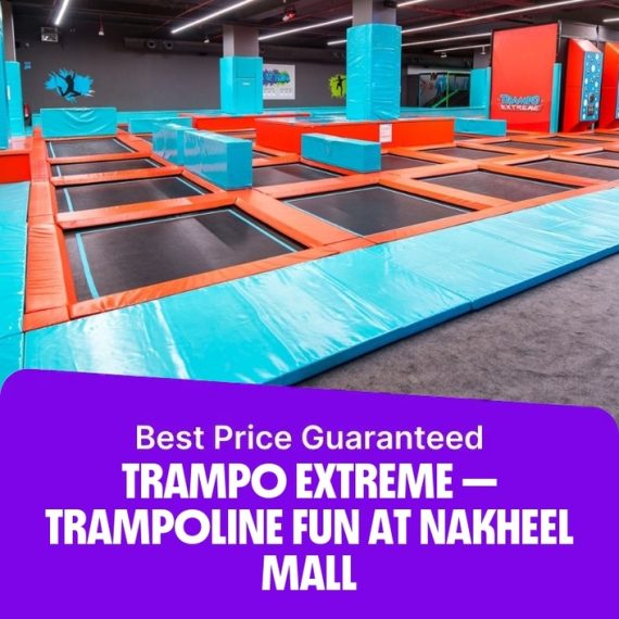 Trampo Extreme – Trampoline Fun at Nakheel Mall – Experiences Activities & Sightseeing Shop Online at Special Price from Saudi Mega Deals