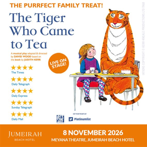 The Tiger Who Came To Tea in Dubai – Shows and Theatrical Plays Activities & Sightseeing Shop Online at Special Price from Saudi Mega Deals